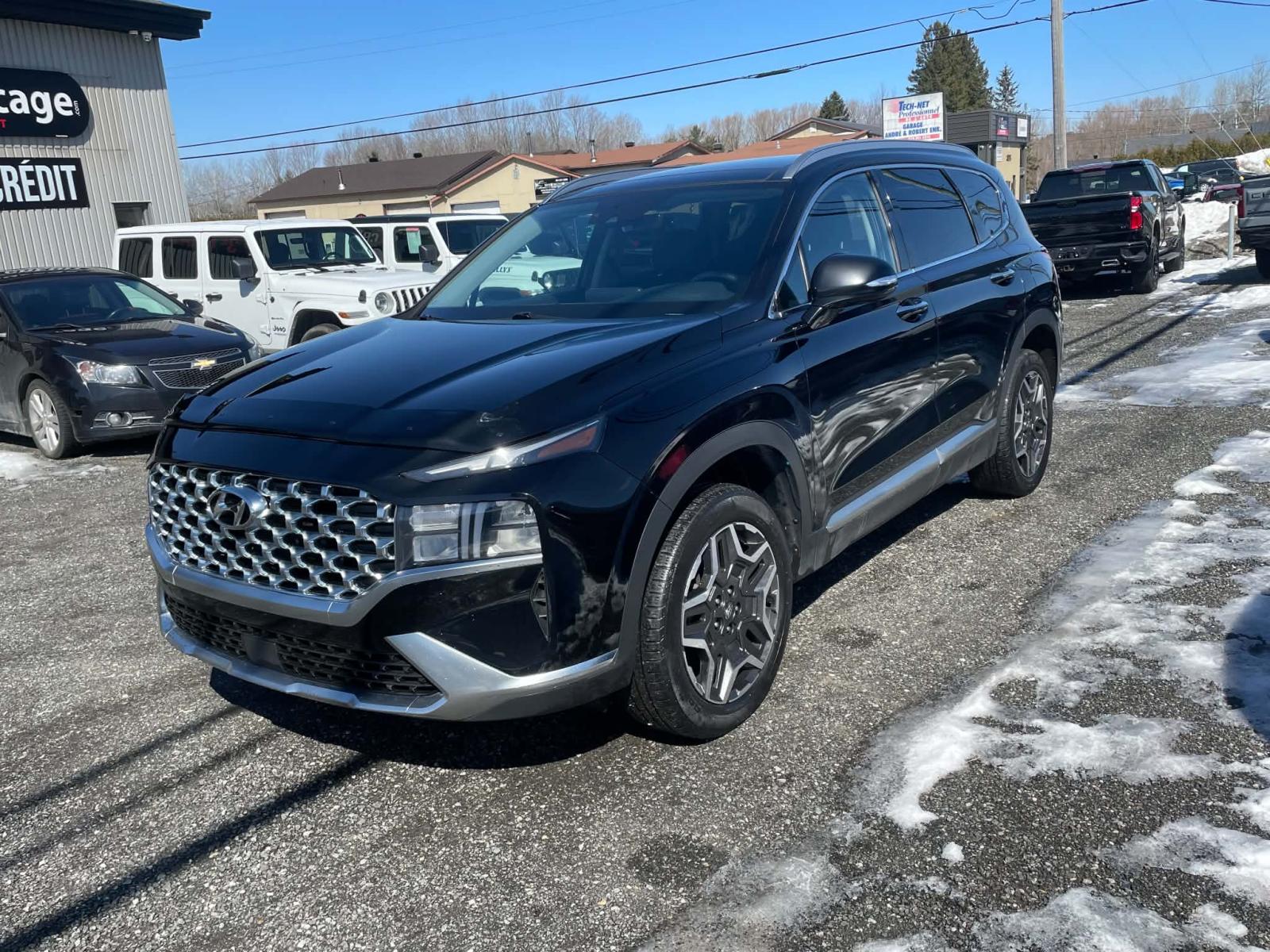 Hyundai Santa Fe Luxury *HEV *AWD *TOIT PANO *CUIR *CARPLAY *BLUETOOTH 2021