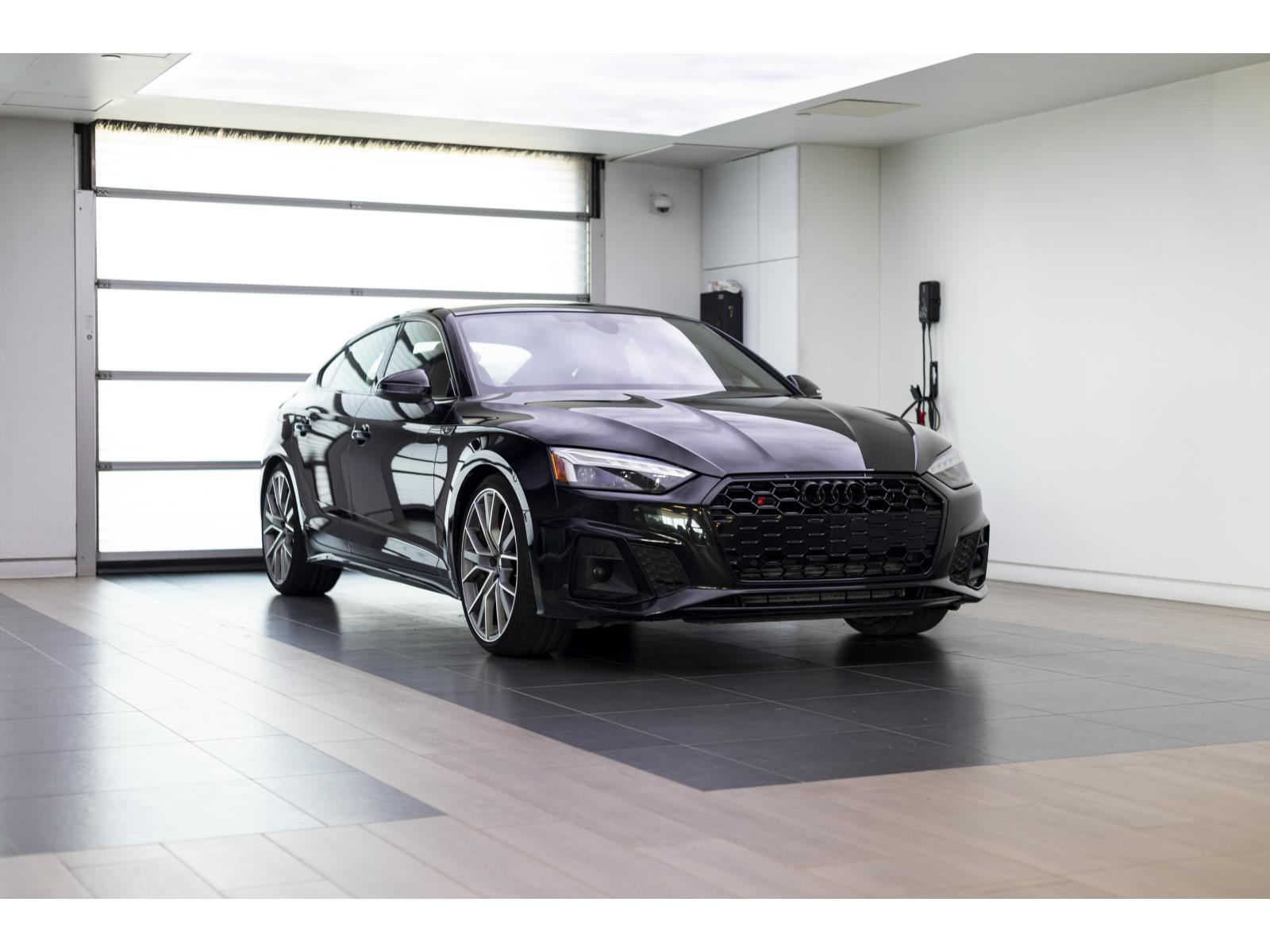 Black (Noir Mythos) 2023 Audi S5 Sportback Sedan All-Wheel Drive Automatic