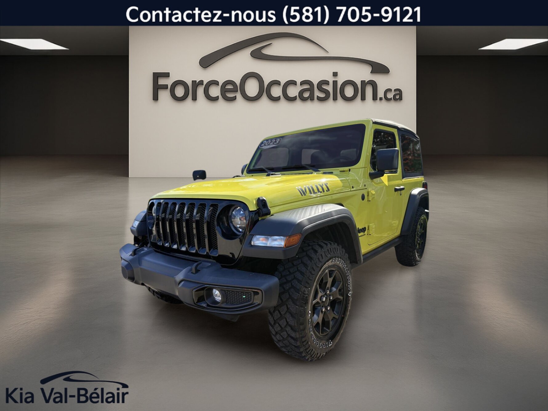 Image 1 Jeep Wrangler Willys * 4X4 * V6 * 285Hp * Caméra * Carplay * Volant Chauff * 2023