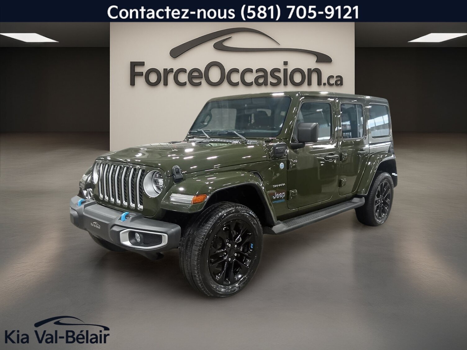 Image 1 Jeep Wrangler 4XE Unlimited Sahara * 4X4 * Cuir * Toit * Bi-Zone * Volant Chauff * 2022
