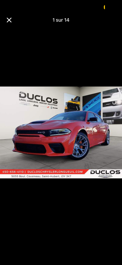 Image 1 Dodge Charger Srt Hellcat Widebody 2023
