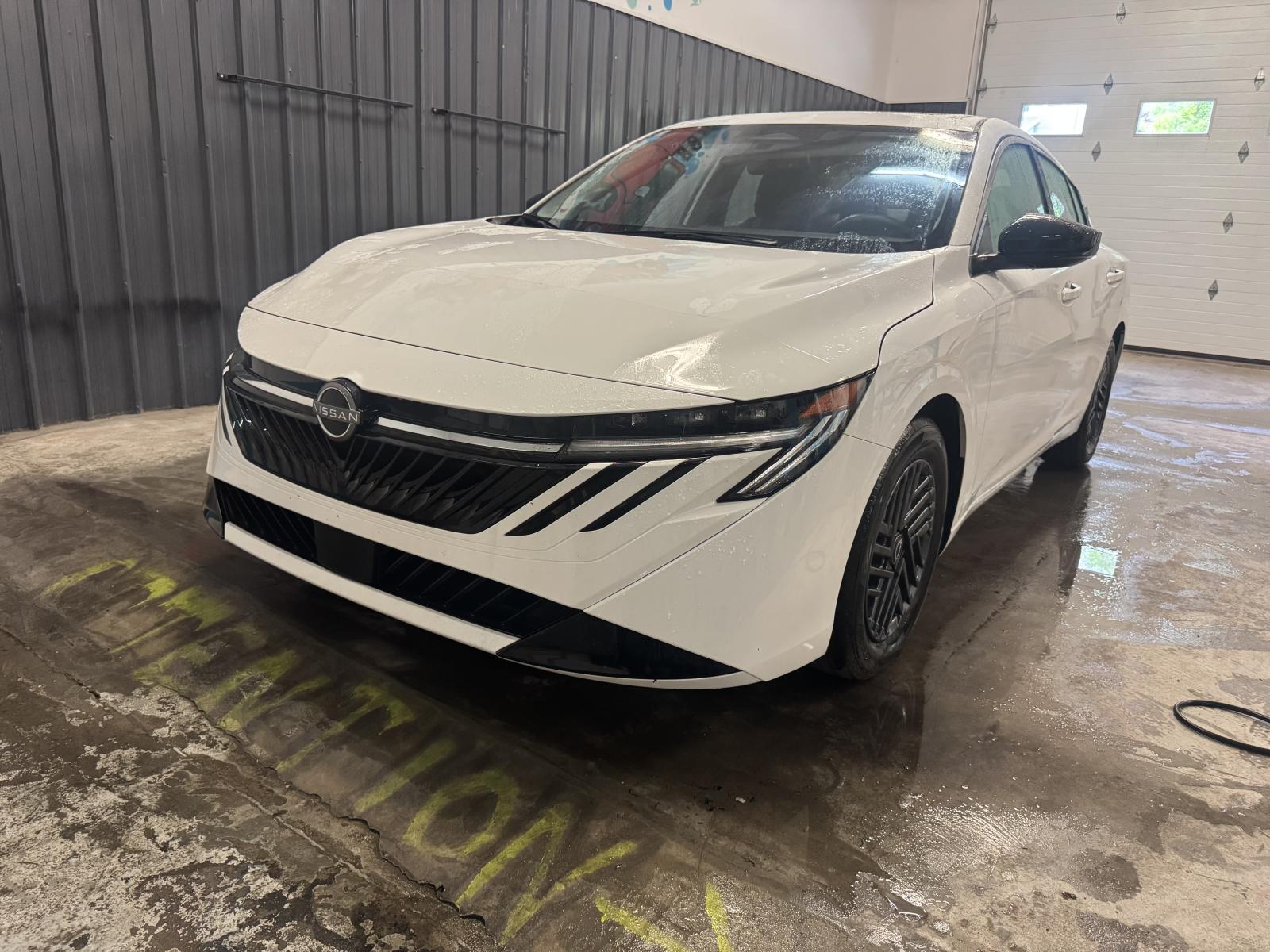 White 2026 Nissan Sentra SV FWD Sedan Front-Wheel Drive Automatic