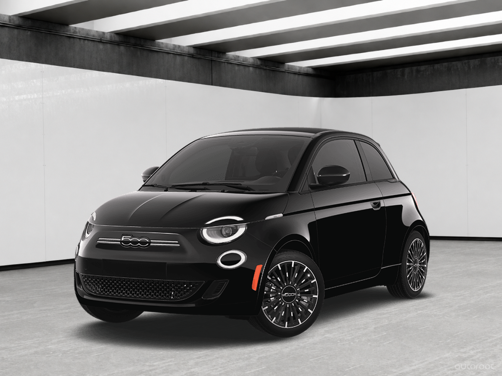 Black 2025 FIAT 500e Hatchback Front-Wheel Drive Automatic