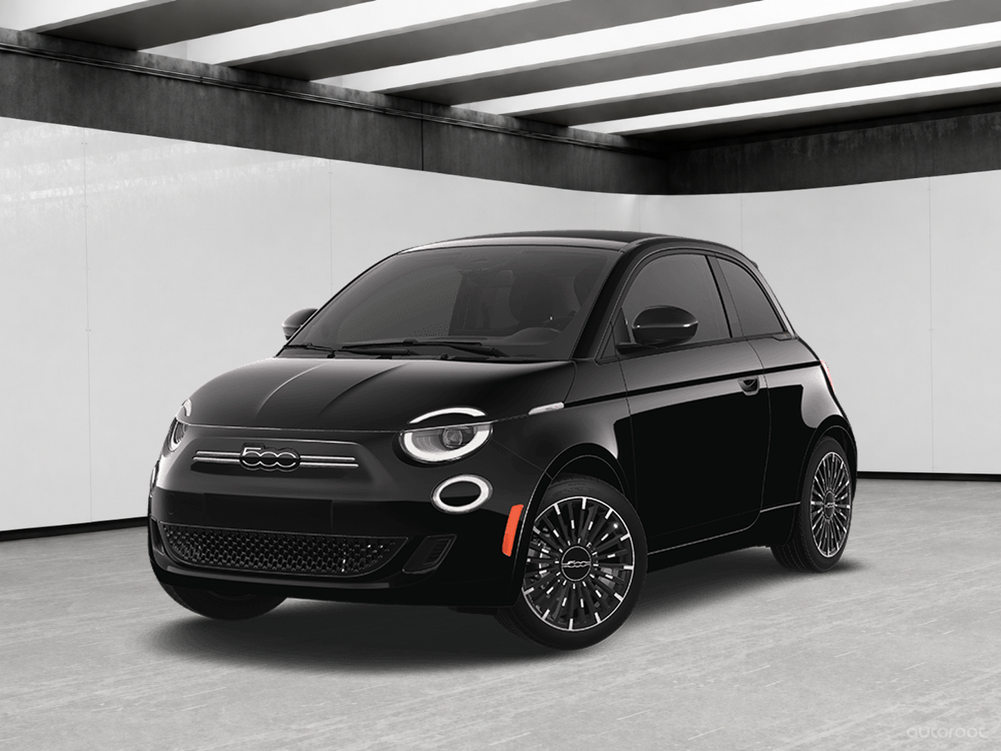 Black 2025 FIAT 500e Hatchback Front-Wheel Drive Automatic