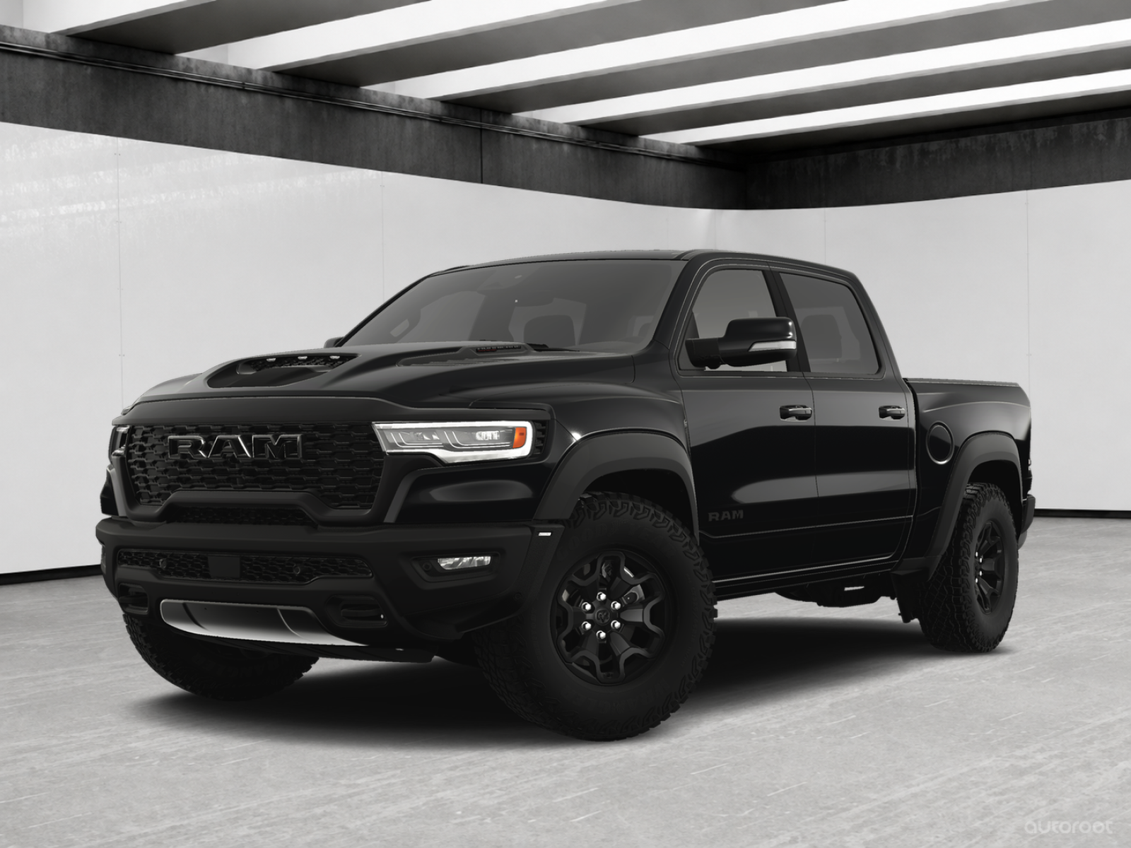 Black 2025 RAM 1500 Pickup Truck All-Wheel Drive Automatic