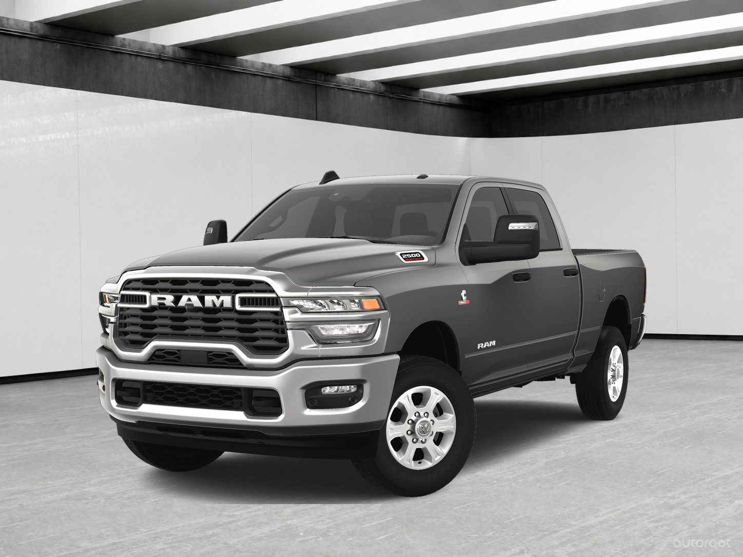 Gray 2025 RAM 2500 Pickup Truck Four-Wheel Drive Automatic