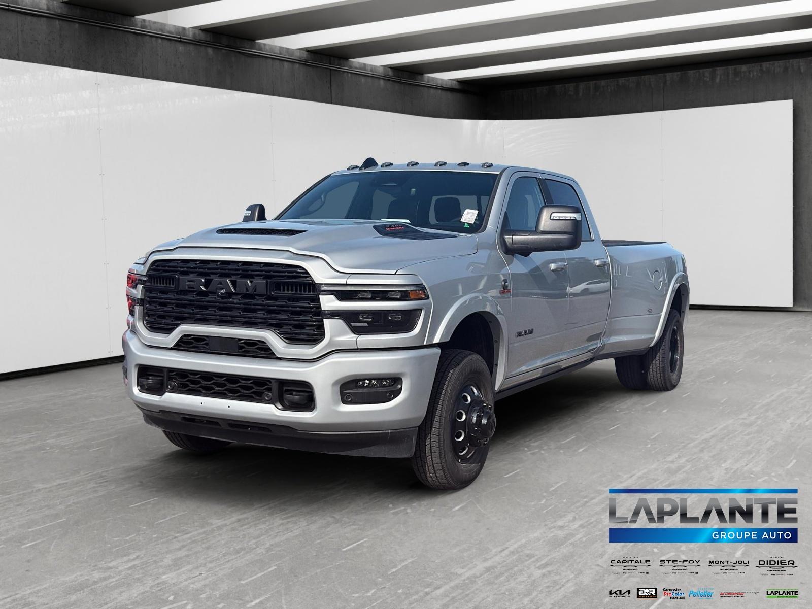Silver 2026 RAM 3500 Pickup Truck Four-Wheel Drive Automatic