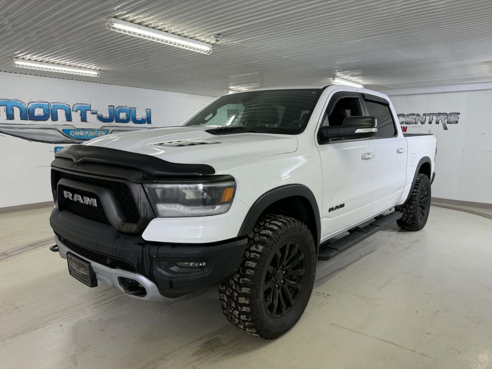White 2019 RAM 1500 Pickup Truck Four-Wheel Drive Automatic
